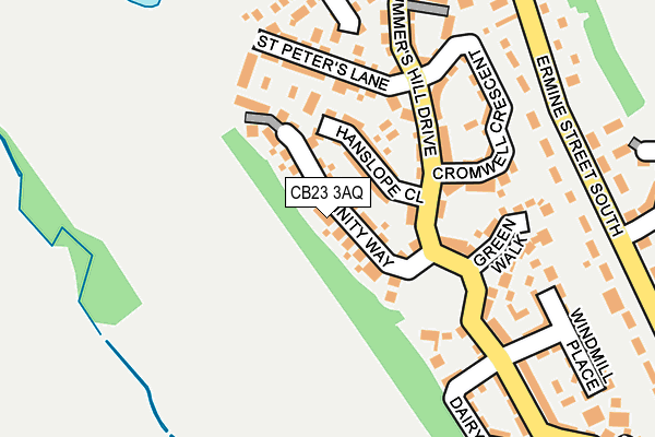 CB23 3AQ map - OS OpenMap – Local (Ordnance Survey)