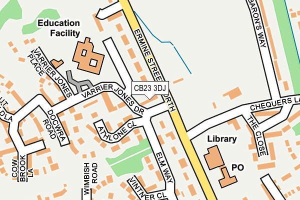 CB23 3DJ map - OS OpenMap – Local (Ordnance Survey)