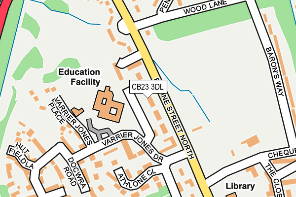 CB23 3DL map - OS OpenMap – Local (Ordnance Survey)