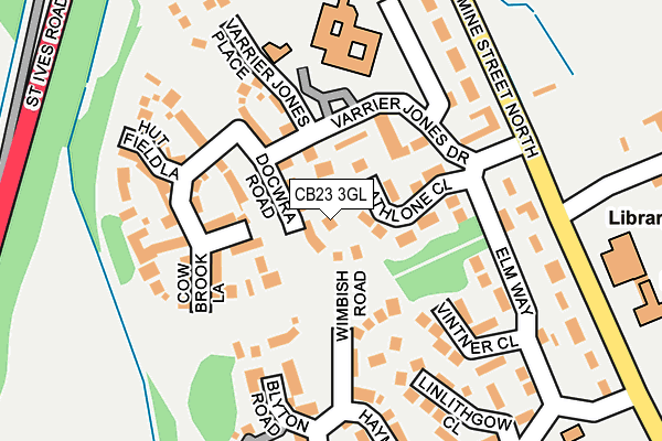 CB23 3GL map - OS OpenMap – Local (Ordnance Survey)