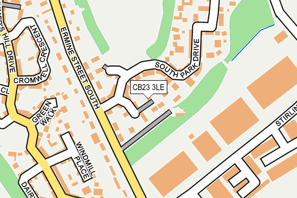 CB23 3LE map - OS OpenMap – Local (Ordnance Survey)