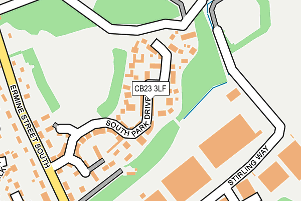 CB23 3LF map - OS OpenMap – Local (Ordnance Survey)