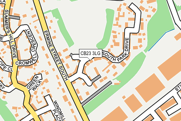 CB23 3LG map - OS OpenMap – Local (Ordnance Survey)