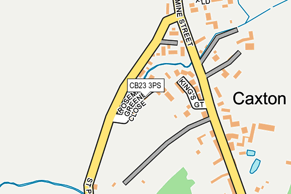 CB23 3PS map - OS OpenMap – Local (Ordnance Survey)