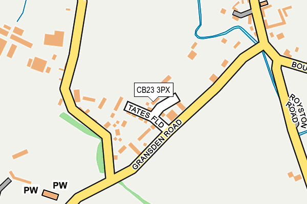 CB23 3PX map - OS OpenMap – Local (Ordnance Survey)