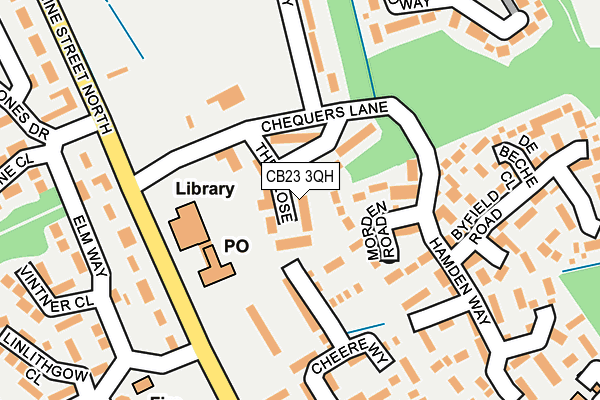 CB23 3QH map - OS OpenMap – Local (Ordnance Survey)