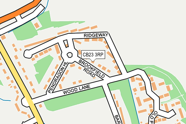 CB23 3RP map - OS OpenMap – Local (Ordnance Survey)