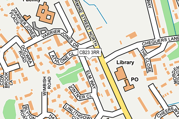 CB23 3RR map - OS OpenMap – Local (Ordnance Survey)