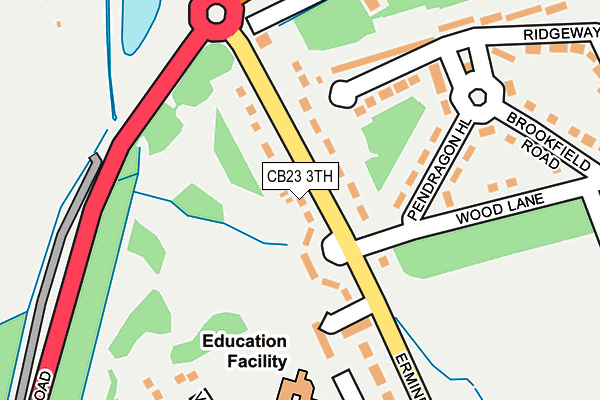 CB23 3TH map - OS OpenMap – Local (Ordnance Survey)