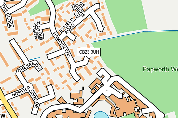 CB23 3UH map - OS OpenMap – Local (Ordnance Survey)
