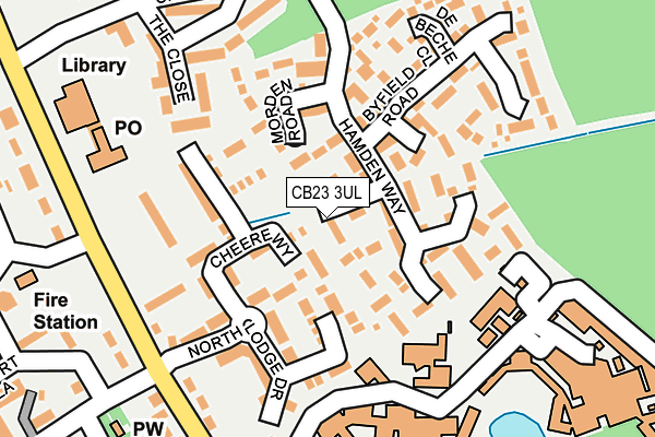CB23 3UL map - OS OpenMap – Local (Ordnance Survey)