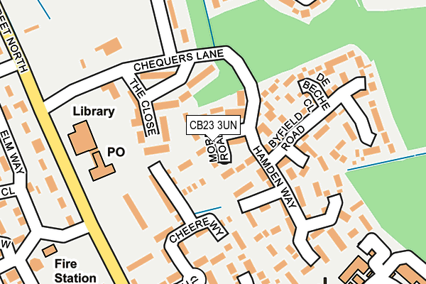 CB23 3UN map - OS OpenMap – Local (Ordnance Survey)