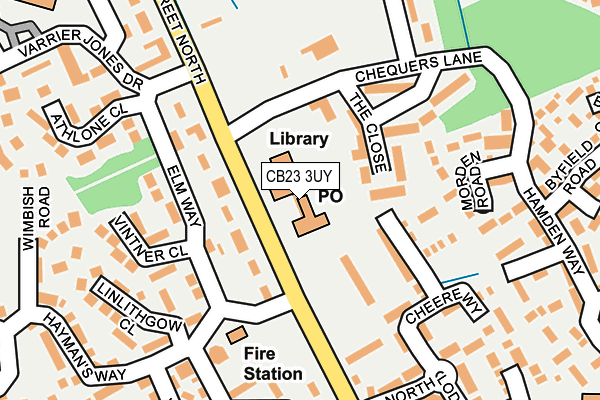 CB23 3UY map - OS OpenMap – Local (Ordnance Survey)