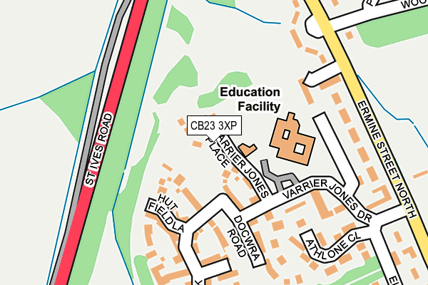 CB23 3XP map - OS OpenMap – Local (Ordnance Survey)