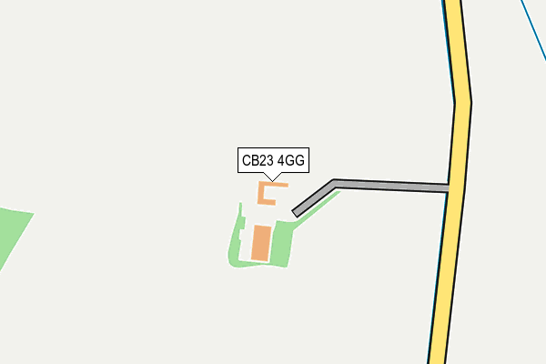 CB23 4GG map - OS OpenMap – Local (Ordnance Survey)