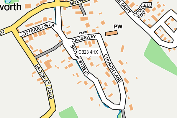 CB23 4HX map - OS OpenMap – Local (Ordnance Survey)