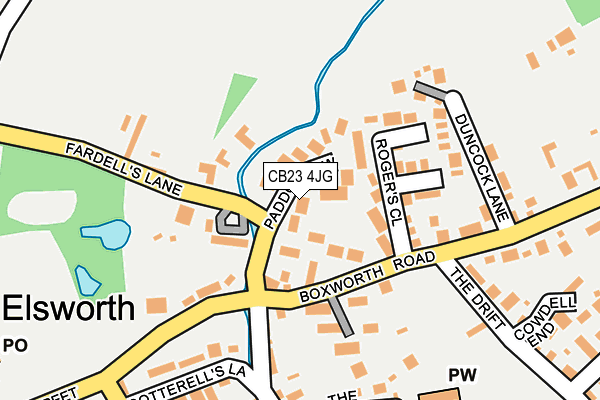 CB23 4JG map - OS OpenMap – Local (Ordnance Survey)