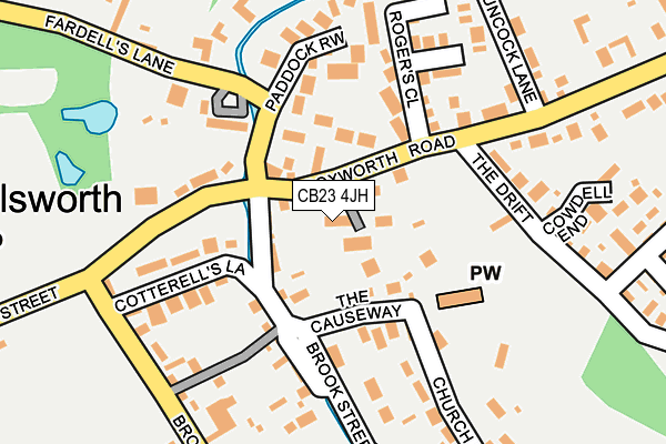 CB23 4JH map - OS OpenMap – Local (Ordnance Survey)