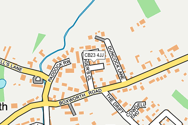 CB23 4JJ map - OS OpenMap – Local (Ordnance Survey)