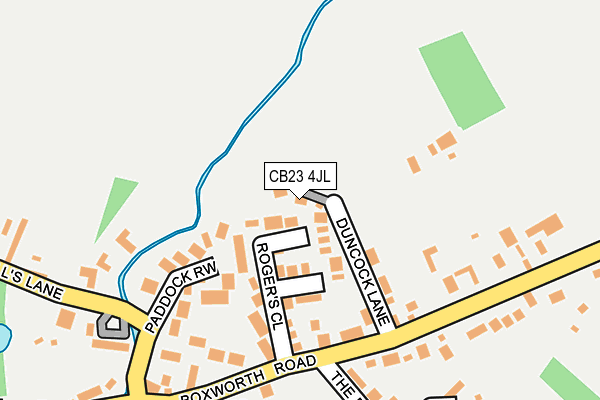 CB23 4JL map - OS OpenMap – Local (Ordnance Survey)