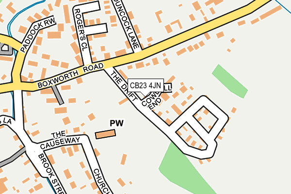 CB23 4JN map - OS OpenMap – Local (Ordnance Survey)