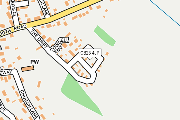 CB23 4JP map - OS OpenMap – Local (Ordnance Survey)