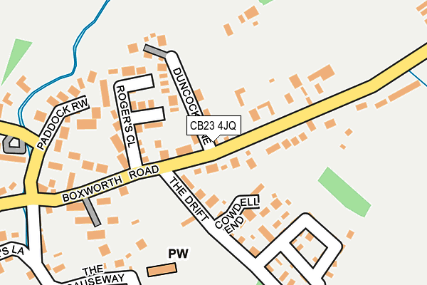 CB23 4JQ map - OS OpenMap – Local (Ordnance Survey)