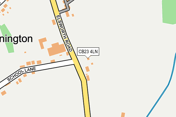 CB23 4LN map - OS OpenMap – Local (Ordnance Survey)