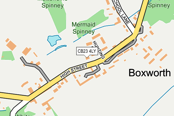 CB23 4LY map - OS OpenMap – Local (Ordnance Survey)