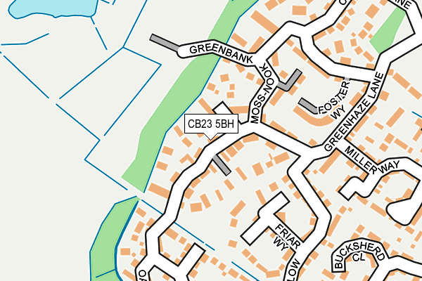 CB23 5BH map - OS OpenMap – Local (Ordnance Survey)