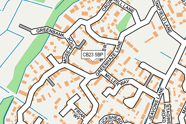 CB23 5BP map - OS OpenMap – Local (Ordnance Survey)