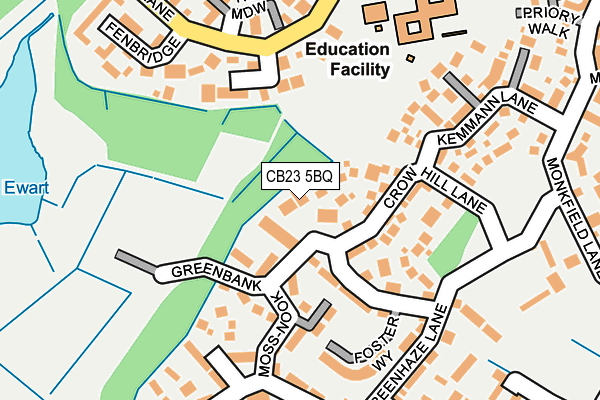 CB23 5BQ map - OS OpenMap – Local (Ordnance Survey)