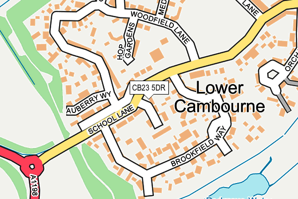 CB23 5DR map - OS OpenMap – Local (Ordnance Survey)