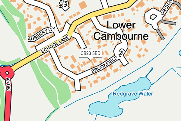 CB23 5ED map - OS OpenMap – Local (Ordnance Survey)