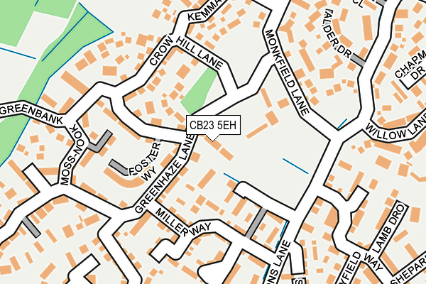 CB23 5EH map - OS OpenMap – Local (Ordnance Survey)