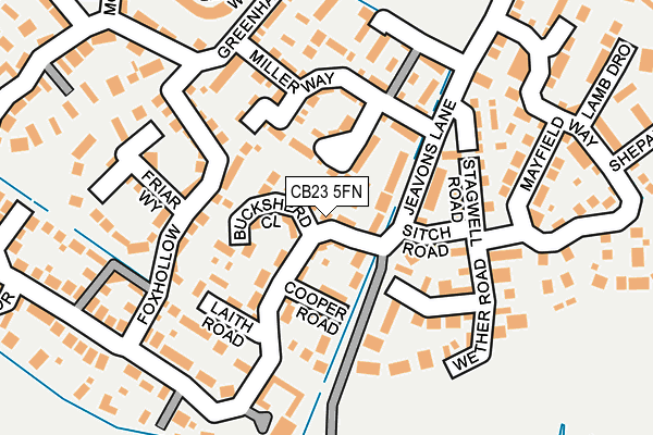 CB23 5FN map - OS OpenMap – Local (Ordnance Survey)