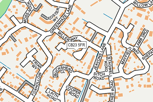 CB23 5FR map - OS OpenMap – Local (Ordnance Survey)