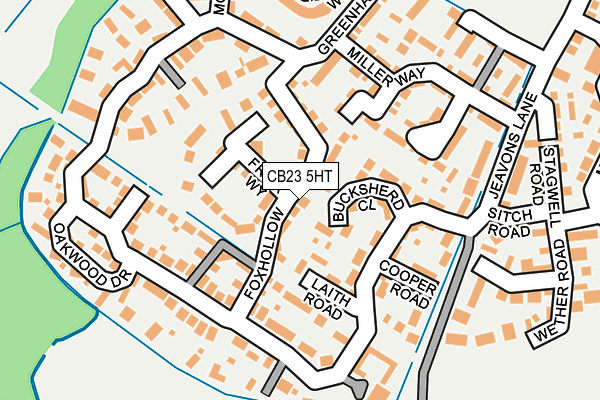 CB23 5HT map - OS OpenMap – Local (Ordnance Survey)