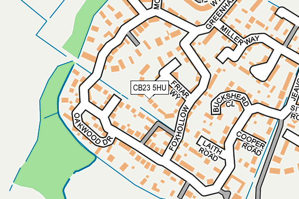 CB23 5HU map - OS OpenMap – Local (Ordnance Survey)