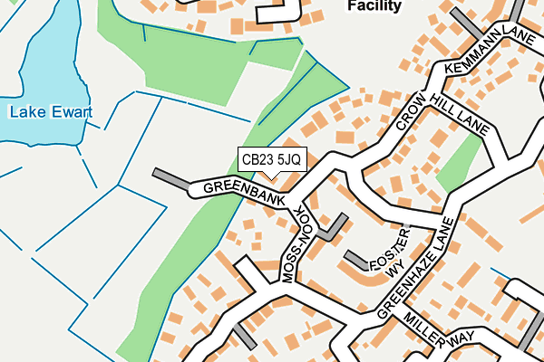 CB23 5JQ map - OS OpenMap – Local (Ordnance Survey)