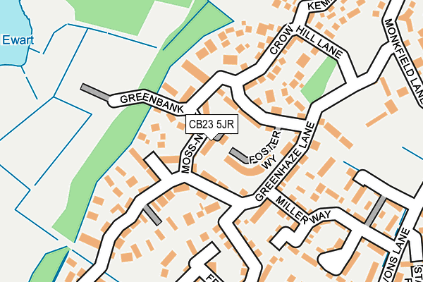 CB23 5JR map - OS OpenMap – Local (Ordnance Survey)