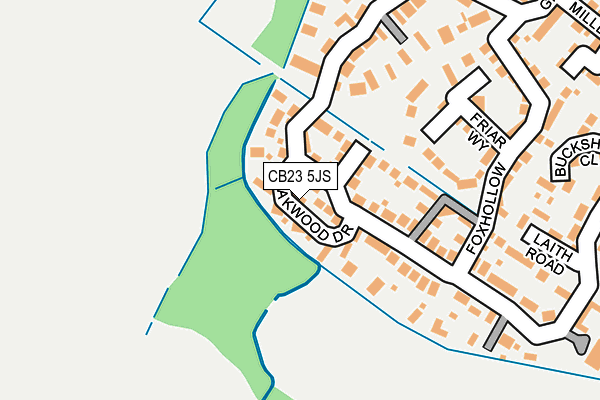 CB23 5JS map - OS OpenMap – Local (Ordnance Survey)