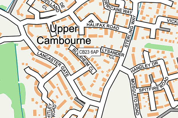 CB23 6AP map - OS OpenMap – Local (Ordnance Survey)