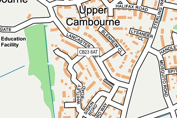 CB23 6AT map - OS OpenMap – Local (Ordnance Survey)
