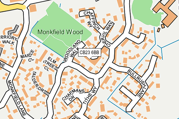 CB23 6BB map - OS OpenMap – Local (Ordnance Survey)