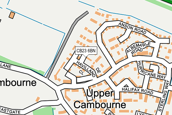 CB23 6BN map - OS OpenMap – Local (Ordnance Survey)