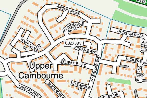 CB23 6BQ map - OS OpenMap – Local (Ordnance Survey)