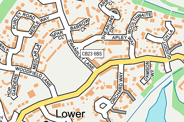 CB23 6BS map - OS OpenMap – Local (Ordnance Survey)