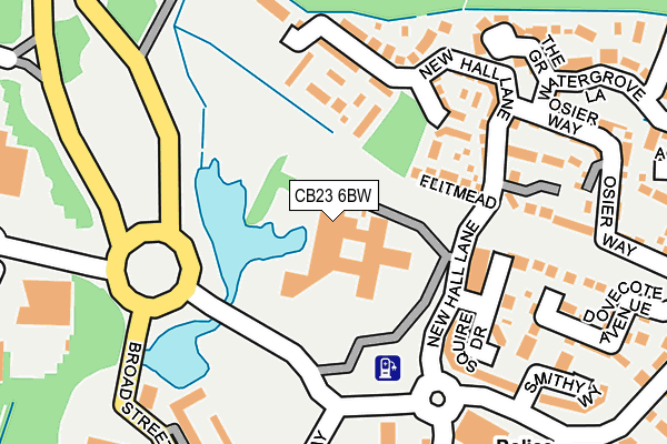 CB23 6BW map - OS OpenMap – Local (Ordnance Survey)