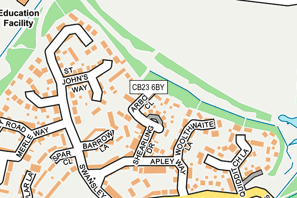 CB23 6BY map - OS OpenMap – Local (Ordnance Survey)